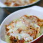電子レンジでじゃがキムチーズグラタン