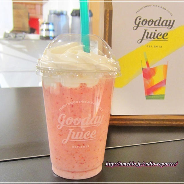 期間限定あまおういちごミルク☆フレッシュ素材で作りたて！Gooday Juice 上野マルイ店