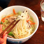 野菜×鶏がらスープにそうめんをダイレクトイン！「そうめんタンメン」