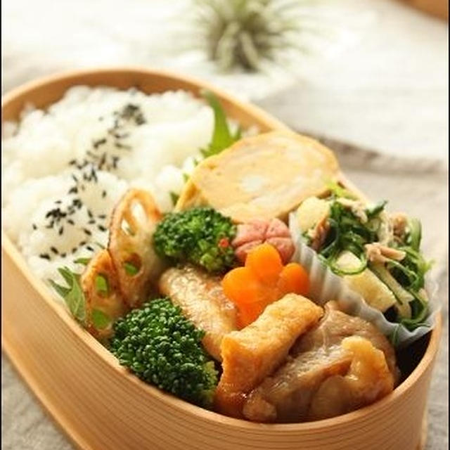 【ﾜﾀｼ弁当　鶏肉のｽｲﾃﾘ焼き♪のお弁当】