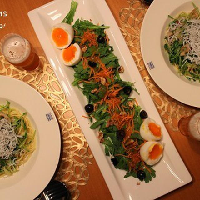 パスタ番長の『豆苗、蓮根、しらすのパスタ』な夜。
