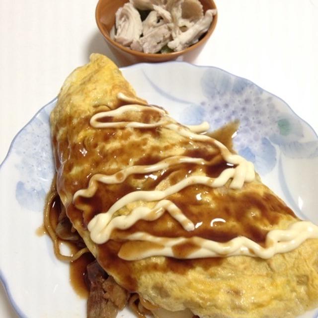 オムそば