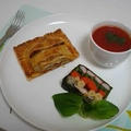 挽肉とポテトのパイ、野菜のテリーヌ、簡単トマトスープ（Meat Pie, Vegetable Terrine, and Tomato Soup）