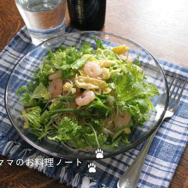 大失敗の巻☆エビと卵のサラダパスタ