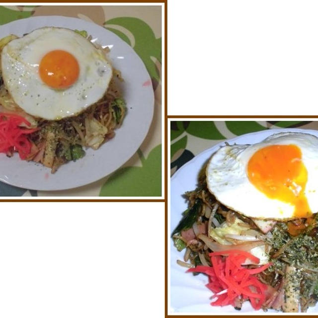 ブランチは、ソース焼きソバで