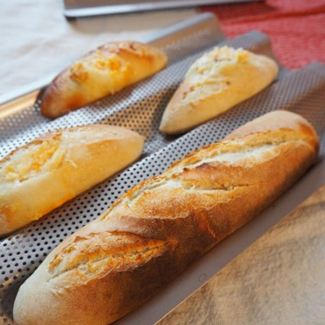 フランスパン用天板レポ と ソフトチーズフランス