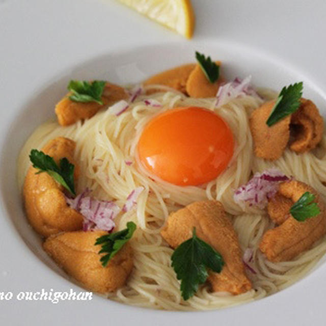 ■うにの冷製パスタ