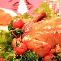 日本のクリスマスもやっぱりチキン　丸鶏ローストチキン