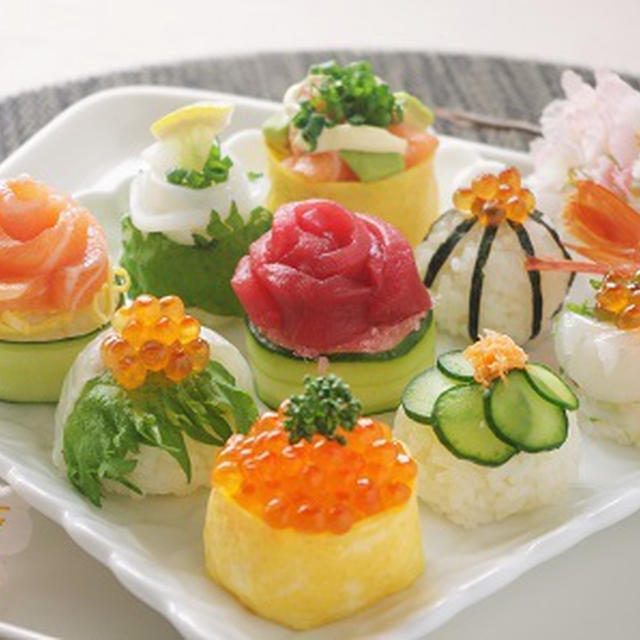 ひな祭りの華やか手まり寿司