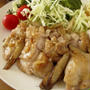 鶏肉ごぼうの塩レモン風味