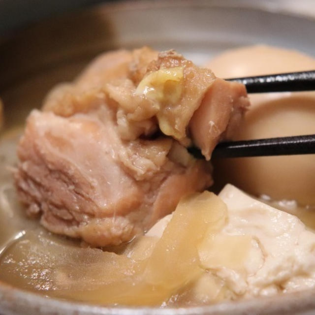 ★おでん風鶏豆腐＆じゃがコンで残り汁を無駄にしない煮物２種（ダイエット１０２日）