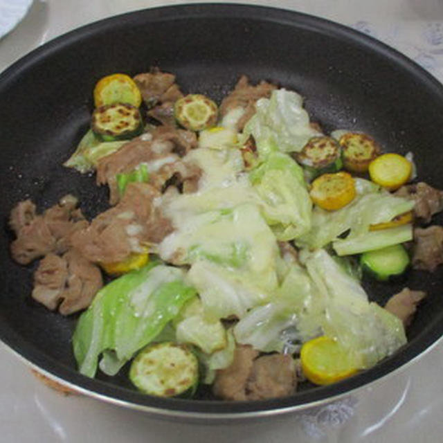 豚肉でチーズタッカルビ★★★