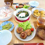 【献立レシピ付き】今日はしいたけの肉詰め♪副菜レシピ付きです！-作り置き✻絹さや✻サラダ