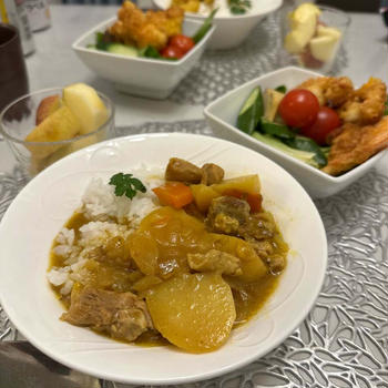 スパイスチキンカレー✨と✨今日✨の✨お弁当✨