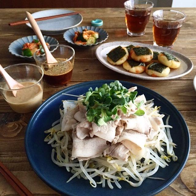 今日の夜ご飯は冷しゃぶ。微妙についてない日。