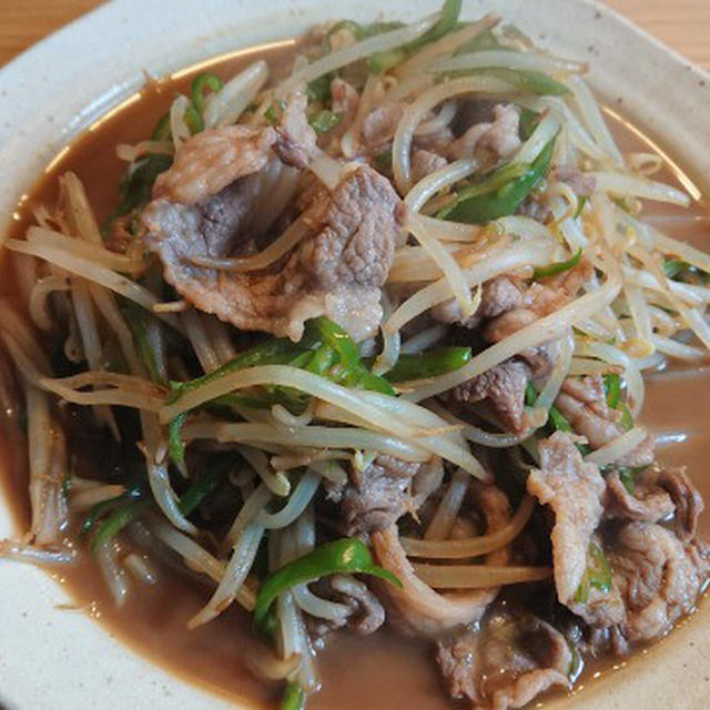 野郎飯流・焼肉のたれを使ったサフォークラムと野菜の蒸し炒め