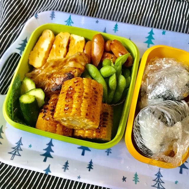 【こども弁当】日曜日も遊んでくれて有難う〜子供達のお友達と一緒に、お弁当