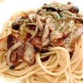 カリカリベーコンときのこの和風パスタ