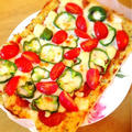 カリフラワー生地のピザ【低糖質ピザ】