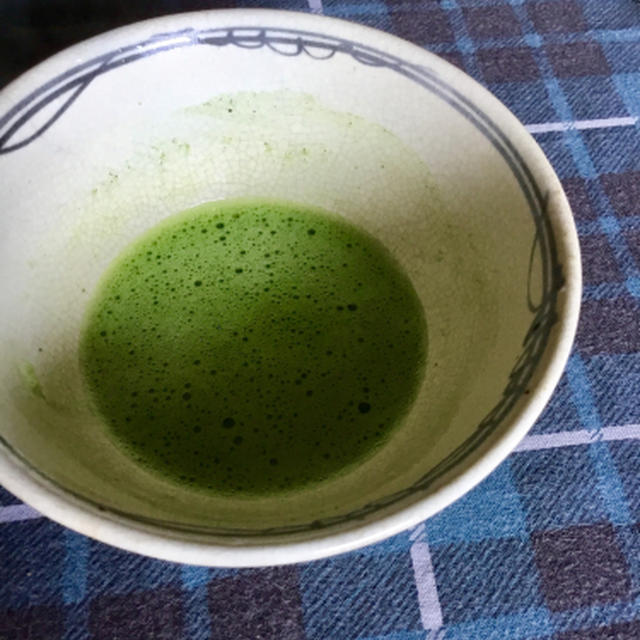 最初のお茶はお抹茶で