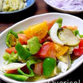 美肌サラダ⁉︎ アボカドと夏野菜のサラダ＆青みかんドレッシング