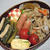 炊き込みご飯弁当。ミートソーススパゲティ