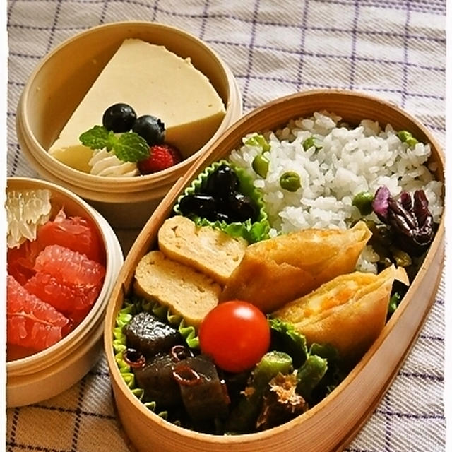 肉じゃが春巻き弁当（わっぱ）とらん丸さん