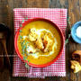 Pumpkin Potage with Rustic Croutonsかぼちゃポタージュと田舎風ざっくりクルトン