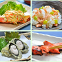 鮭：マヨ和え野菜焼き・銀杏ご飯・白子天ぷら・みりん漬け