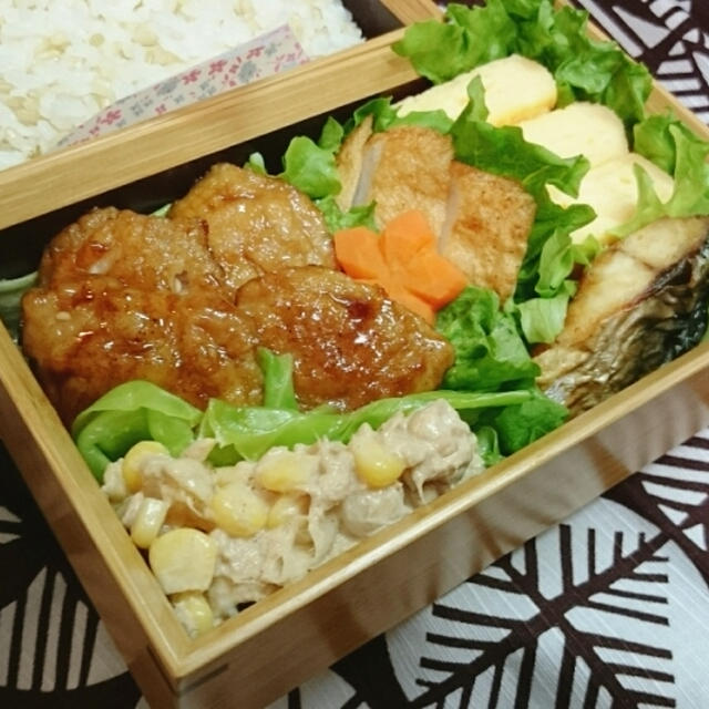 小間切れ肉で角煮弁当。～ 大慌て ～