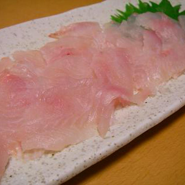 ユウダチタカノハの刺身