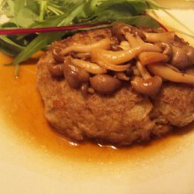 バターポン酢ソースのハンバーグ！