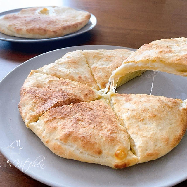今日はお家でチーズナン♡卵白消費にでっかいアレとドラマ