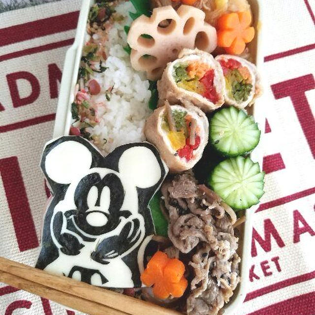 ミッキーキャラ弁♪切り抜き編