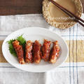 甘辛でご飯がすすむこと間違いなし！えのきの甘辛肉巻き♡