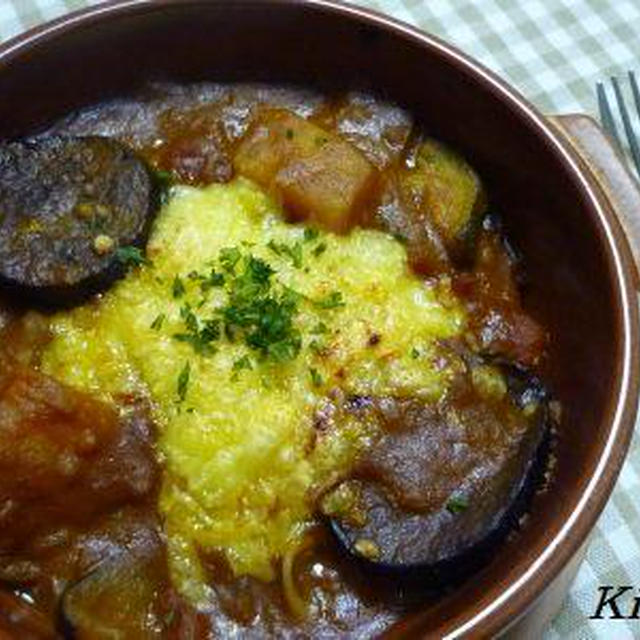 レトルトカレーde焼きカレーパスタ☆