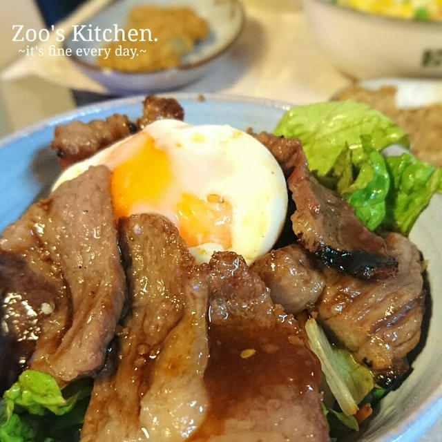 焼肉丼な晩ご飯とそれにつけてもおやつのアレが案外大きい件