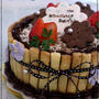 チョコムースのお誕生日ケーキ