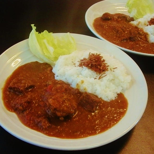 トマトと牛肉のカレー