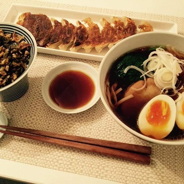 こんにゃくうどんで中華そばとか