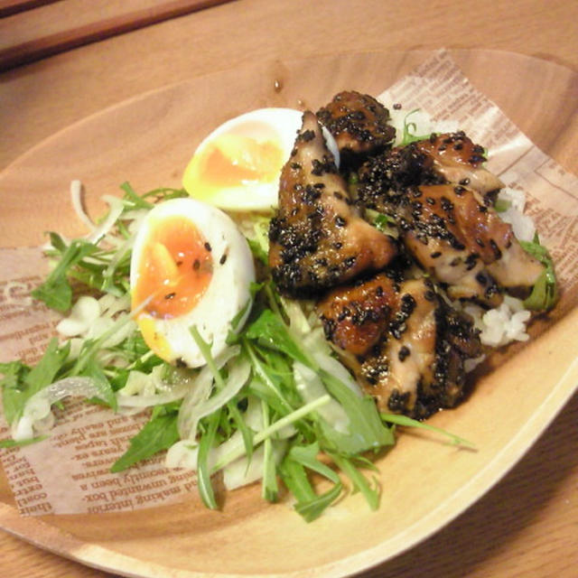 黒ゴマ照り焼きチキン。