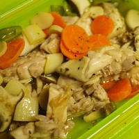 ミックススパイスでレンジおかず☆鶏肉・野菜・エリンギ