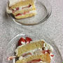寝坊して作ったいちごショートケーキ