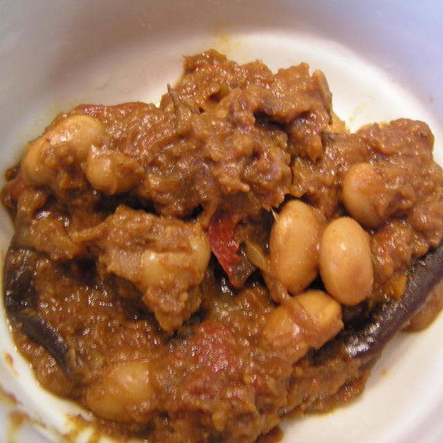 大豆となすの味噌カレー