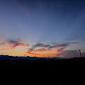 派手さはない夕焼け