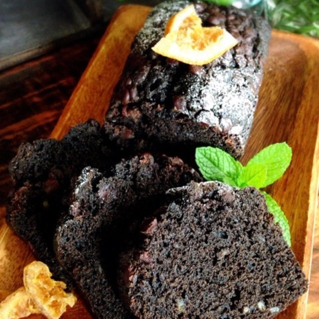 チョコとオレンジのブラックパウンドケーキ[くらしのアンテナ]