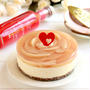 薔薇と桃のレアチーズケーキ【グルテンフリー】母の日にいかが？