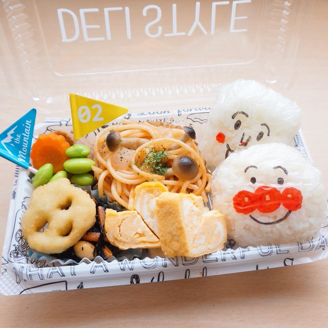 誕生日前夜祭的なアンパンマン弁当#お弁当#キャラ弁#息子弁当#2歳#3歳