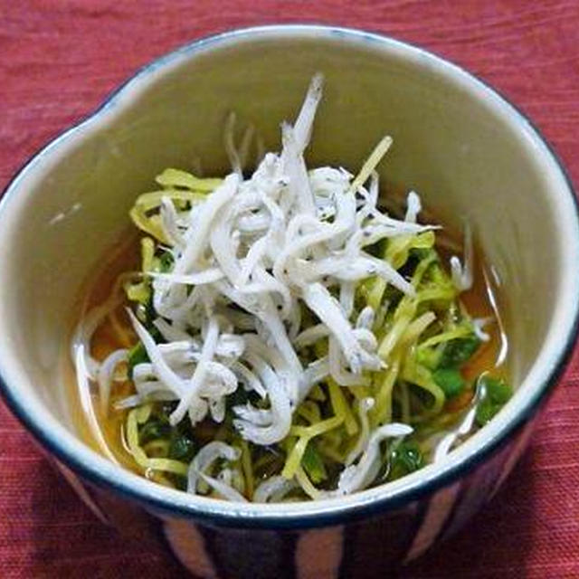 オクラの新芽のお浸し