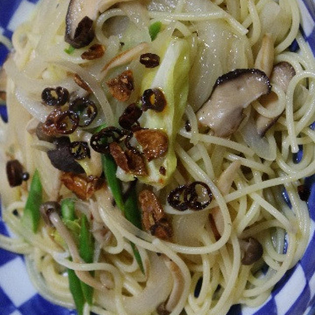 4月23日　　野菜と茸の パスタ